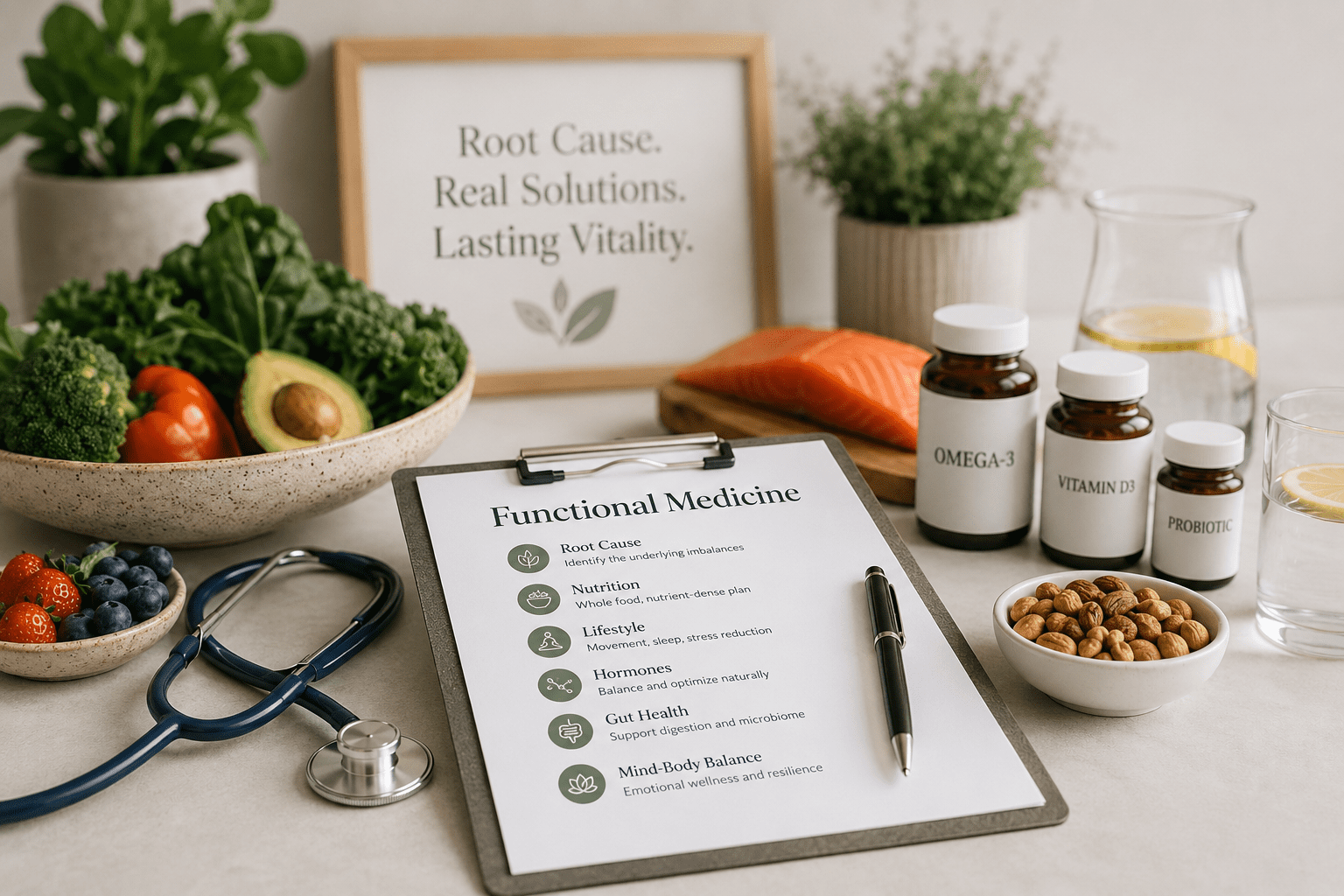 Functional medicine consultation in The Woodlands and Spring Texas at Vitality Medical Clinic
